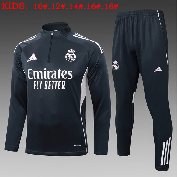 Ninos Sudadera De Training Real Madrid 2025/2026 Gris 5